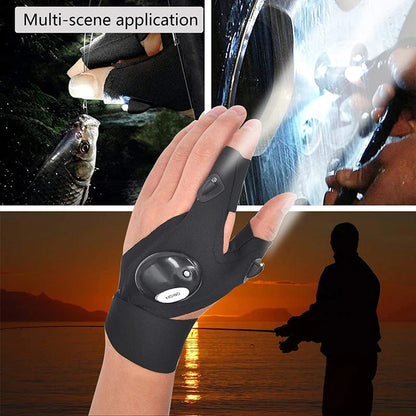 LuminGrip LED Fishing Gloves